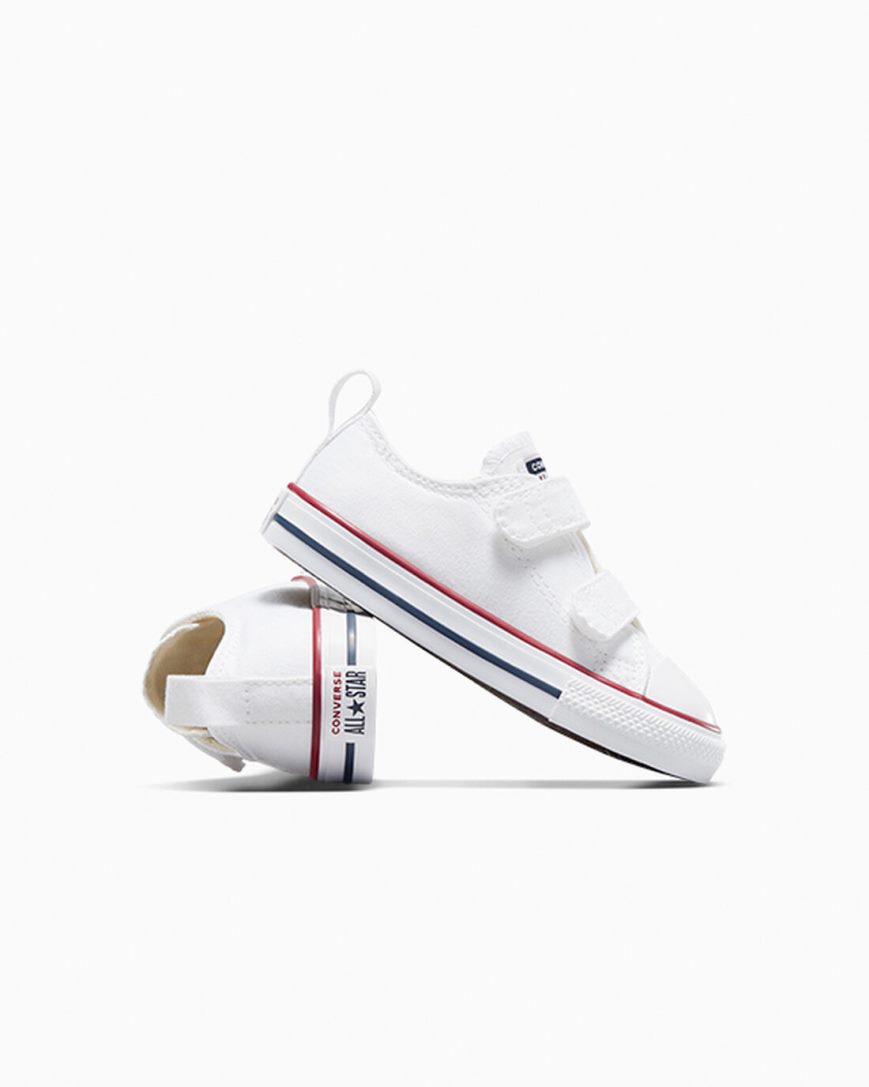 Girls' Converse Chuck Taylor All Star Easy-On Low Top Shoes White / Dark Red / Navy | AU E4951R